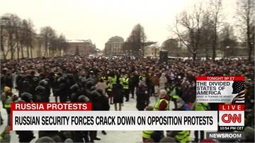 俄反對派支持者抗議爆衝突 逾5千人被捕