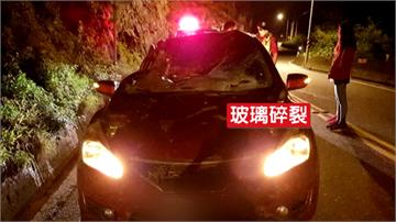 連日大雨蘇花公路落石砸車！一駕駛受傷
