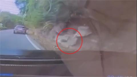 山區憾事！ 苗栗與台中山區驚魂　落石砸車、騎士墜橋
