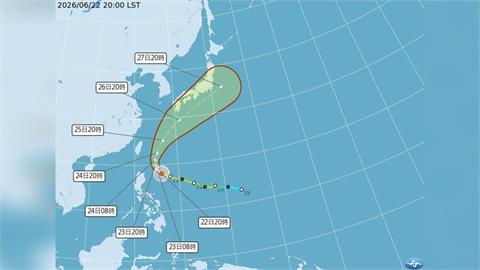 米克拉升級為強烈颱風。（圖／氣象署提供）
