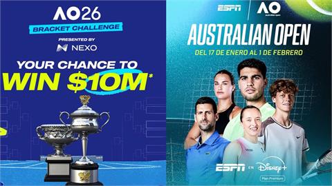 澳網/看澳網有機會拿2.2億台幣!只要成功預測比賽勝負 億萬富翁就是你