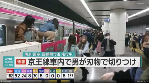 日本東京電車驚傳砍人案　17人受傷.1人陷入昏迷