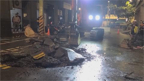板橋工地下陷連夜開挖　議員質疑市府慢半拍