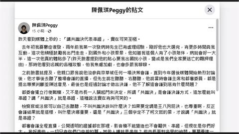 批檢「共識決就是串證」實在可笑！陳佩琪：王X狗屁決　我也尊重啊