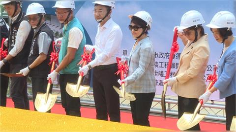 捷運藍線高架段開工　盧秀燕推進重大軌道建設