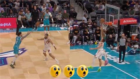 NBA(影)／別眨眼！球弟連線大橋「半場空中接力＋雙手反扣」  超狂進球全驚呆