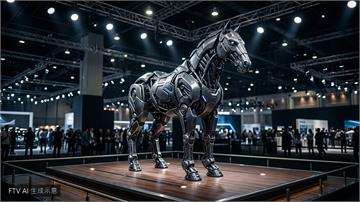 全球首款「噸級重載機器馬」亮相上海　載重達1噸引關注