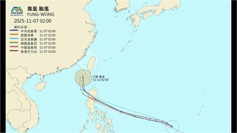輕颱「鳳凰」估今轉中颱　下週一路徑北轉逼近台灣防豪大雨