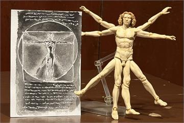 當科技藝術遇到達文西　蘇俊賓手繪「維特魯威人」行銷AI伊甸園