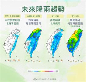 快新聞／週三晚起變天！連2波鋒面到　「這2時段」全台轉雨