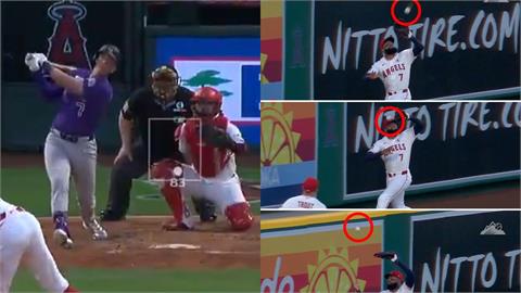 MLB(影)／最新棒球迷因！天使亞戴爾「頭槌助攻」全壘打　超糗復刻33年前名場面