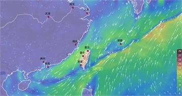 風場預測圖驚見次元壁？氣象署揭「神秘藍線」真相：看到記得帶雨具