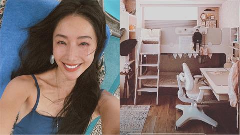 隋棠「2.5坪女兒房」美到像樣品屋！裝潢「全靠自己來」內部細節曝光