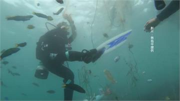 基隆潮境保育區成魚墳場 流刺網纏繞珊瑚、魚類