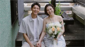 恭喜劉品言結婚了！閃嫁連晨翔「曝懷孕3個月」甜曬婚紗照