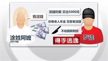 歹徒強闖民宅行搶  阿嬤嚇得要去收驚