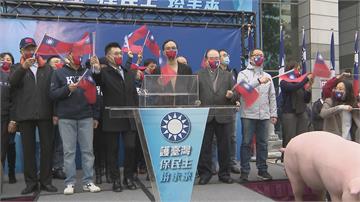 國民黨元旦升旗砲口對準萊豬開放 與江啟臣爭主席尷尬？朱：平常都會line