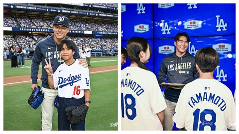 MLB／一句「還會再見」他真的做到！山本由伸跨海暖邀7童看球　日網感動：根本聖人