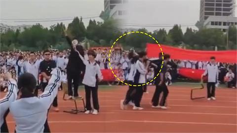 中國高中生運動會重現「安倍事件」全場轟動　日網友氣炸：這是什麼教育