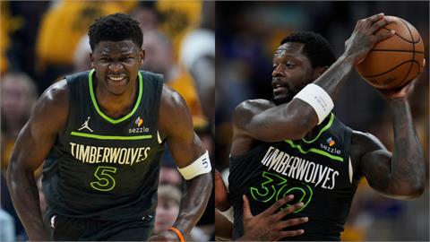 NBA季後賽(影)/「蟻人」36分、蘭德爾大三元 勇士不敵灰狼系列賽1:2落後