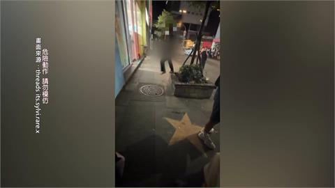 北市信義男子「持水果刀」砍樹　失控衝路中央路人全嚇壞