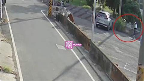 監視器畫面曝！飼主女兒門未關好？　混種加那利犬咬傷路人、彰化縣議員