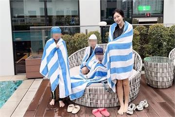 阿翔女兒「倒頭栽進泳池」　Grace嚇壞跳下水救人：她上岸全身發抖