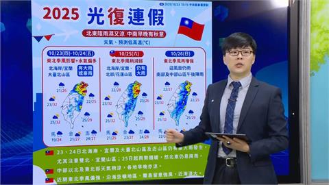 快新聞／大雨下不停！近3日雙北多地雨量「破千毫米」　光復連假天氣曝光