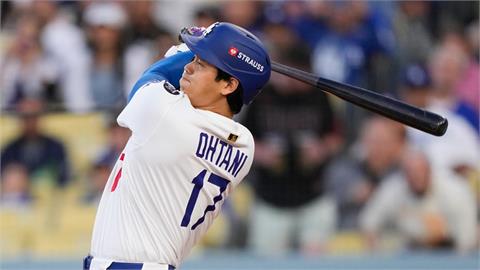 MLB(影)／大谷神力連2年季後賽首戰都開轟！擊球初速189公里狙擊紅人火球男