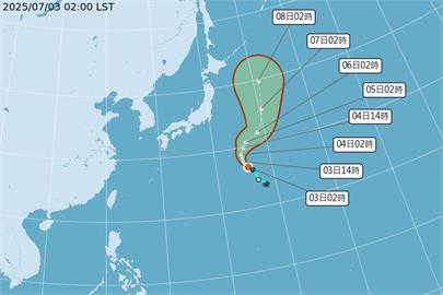 快新聞／第3號颱風成形「路徑圖曝光」　今高溫仍上看37度