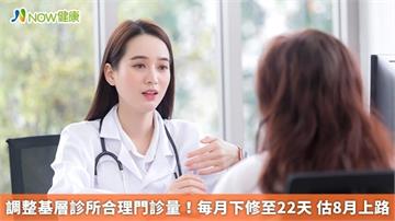 調整基層診所合理門診量！每月下修至22天 估8月上路