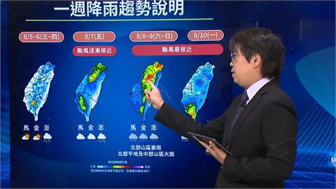 中颱白海豚最快週五海警　父親節中部以北防大雨