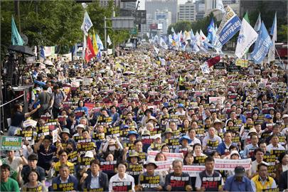 快新聞／南韓首爾5萬民眾上街　抗議日本排放核汙水入海