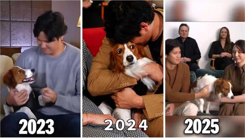 MLB(影)／彈額頭太萌！大谷翔平愛犬陪領MVP　連三年「受寵若驚」對比全都錄