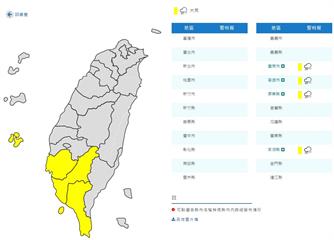 [2020/05/21]4縣市大雨特報！晚起中南部雨勢加劇嚴防豪大雨