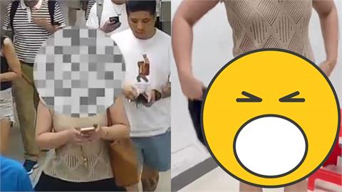 中國女「長裙狂擺動」壓不住!海關一查「裙底竟塞入229條活魚」震撼畫面曝光