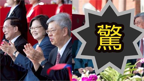 蔡英文、陳水扁「國慶同框照」見驚天落差！明暗結界「藏1人」網嚇壞