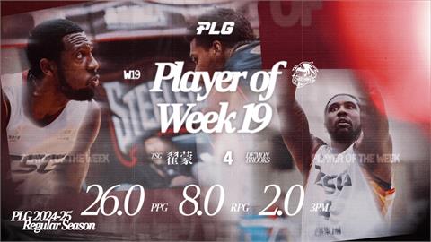 PLG(影)／「板凳暴徒」翟蒙獲選第19週最佳球員　率獵鷹坐二望一取季後賽門票