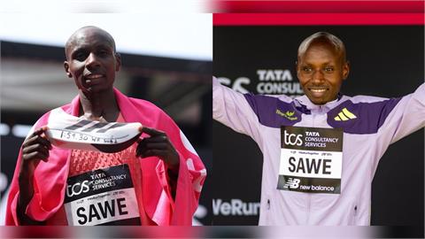 馬拉松(影) ／打破2小時障礙「歷史性的一刻」！薩韋倫敦馬拉松1:59:30奪冠