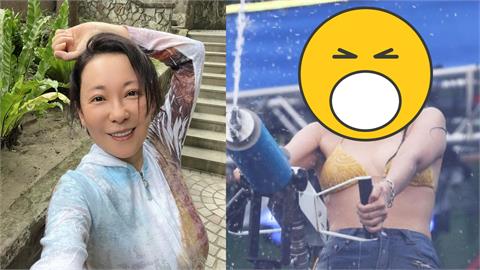 韓女星穿比基尼「燦笑玩水槍」！1照曝網驚「根本況明潔」本人也認證