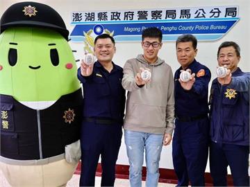 12強賽／「拆彈專家」莊昕諺回母校 再成澎湖警界防詐代言人