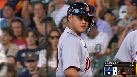 MLB(影)／李灝宇首打席進帳打點！抓第一球敲強勁安「前世界大賽MVP也守不住」