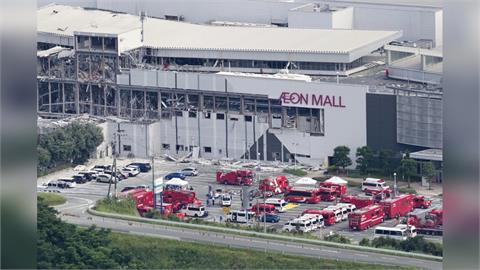 熊本強震／永旺商場疑「瓦斯外洩」爆炸　殘骸噴飛百米砸車3人確認罹難多人失聯