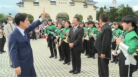 國慶表演團隊緊鑼密鼓練習　賴清德驚喜探班