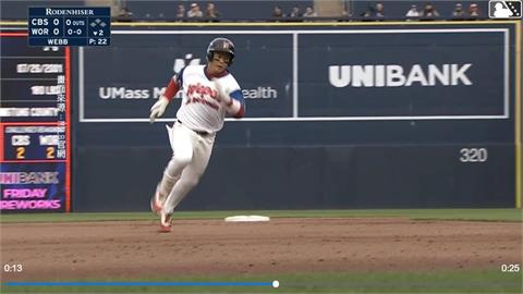 讓他升！紅襪3A隊史第一人　鄭宗哲5打席上壘+完全打擊