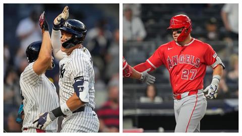 MLB(影)/法官、神鱒上演神仙打架!史上第二次兩位三屆MVP互轟多發全壘打