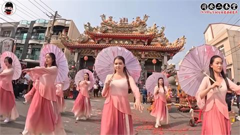 國際化！前進屏東紀錄台灣民俗活動　廟會達人驚見「外國美女跳陣頭」