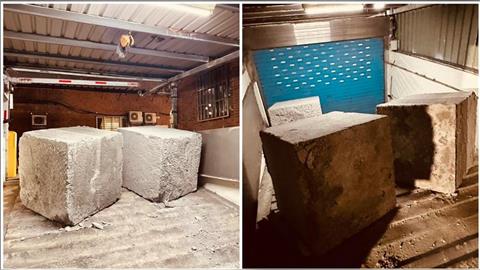 下班回家路沒了！三重社區車道驚見「三巨塊」 封路真相曝：地主與管委會開戰