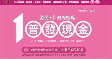 快訊／普發現金網站恢復穩定運作　數發部：民眾可安心申領