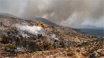 希臘雅典近郊爆發強風山火　消防動員兩百人迅速控制